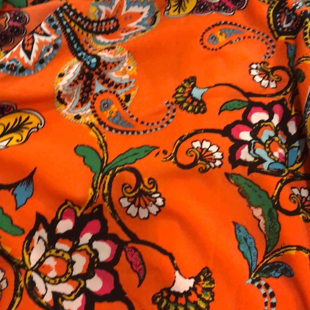 KUT from the kloth orange paisley print dress - Picture 7 of 8